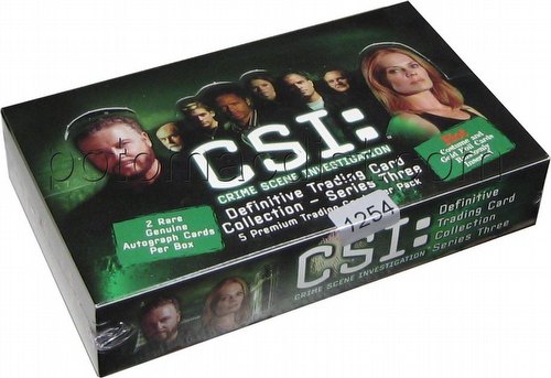 C.S.I. Series 3 Trading Cards Box