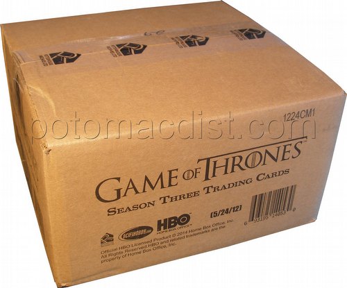 Game of Thrones: Season Three Trading Cards Box Case [12 boxes]