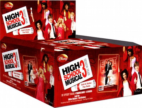 High School Musical 3: Senior Year Trading Cards & Stickers Box Case [8 boxes]