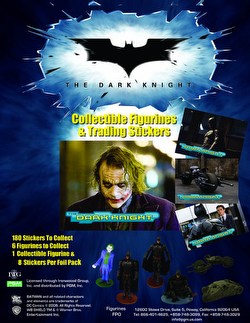 Batman: The Dark Knight Collectible Figurines and Trading Stickers Box Case [6 boxes]