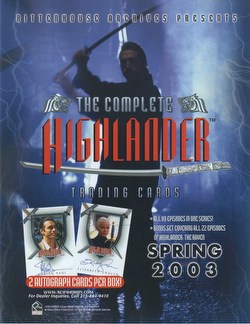 The Complete Highlander Trading Cards Box