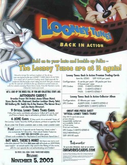 Looney Tunes Back In Action Movie Trading Cards Box
