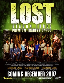 Lost Season 3 Premium Trading Cards Box Case [10 boxes]