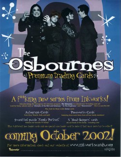 Osbournes Trading Cards Box