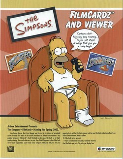 Simpsons FilmCardz Series 2 Trading Cards Box  [Artbox]
