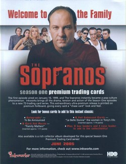 The Sopranos: Season 1 Premium Trading Cards Box Case [12 boxes]