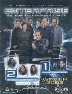 Star Trek Enterprise Seas. 2 Binder Cs.[4]