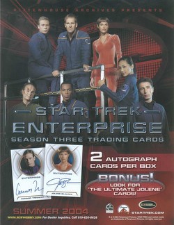 Star Trek Enterprise Season 3 Trading Cards Box