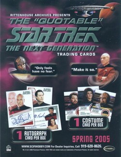 The Quotable Star Trek: The Next Generation Trading Cards Box Case [North American Version/12 boxes]