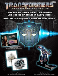 Transformers Revenge of the Fallen Sticker Card Fun Packs Box [Hobby]