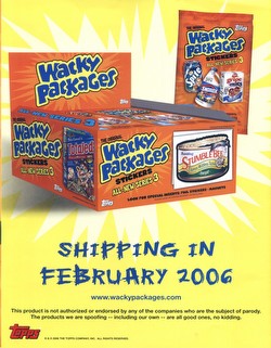 Wacky Packages All New Series 3 Stickers Box Case [Topps/2nd Wave/8 boxes]