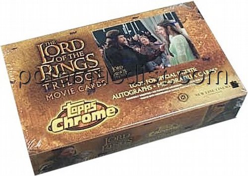 Lord of the Rings Trilogy Chrome Hobby Trading Cards Box