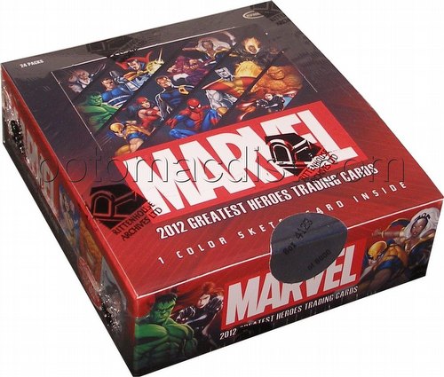 Marvel 2012 Greatest Heroes Trading Cards Box