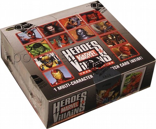 Marvel Heroes & Villians Trading Cards Box