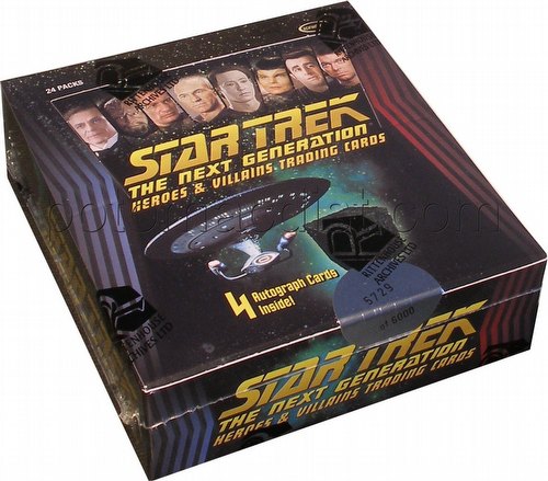 Star Trek: The Next Generation Heroes & Villains Trading Cards Box