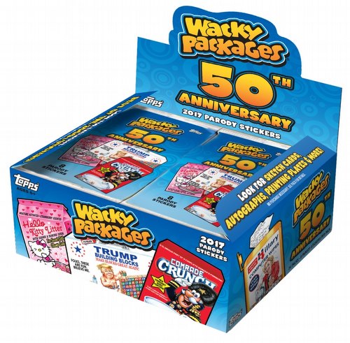 Wacky Packages 50th Anniversary Stickers Box [Hobby/2017]
