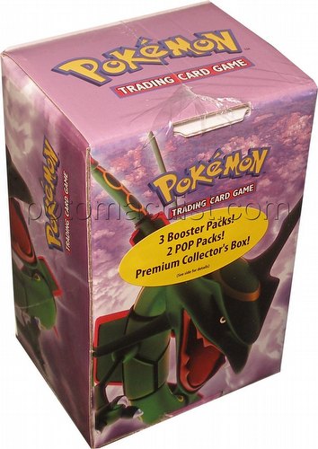 Pokemon ex RAYQUAZA COLLECTOR STORAGE BOX with 10 Packs of Series 1 Stickers 