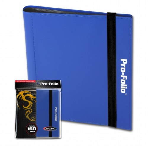 BCW 4-Pocket Pro-Folio Blue