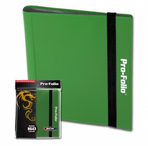 BCW 4-Pocket Pro-Folio Green