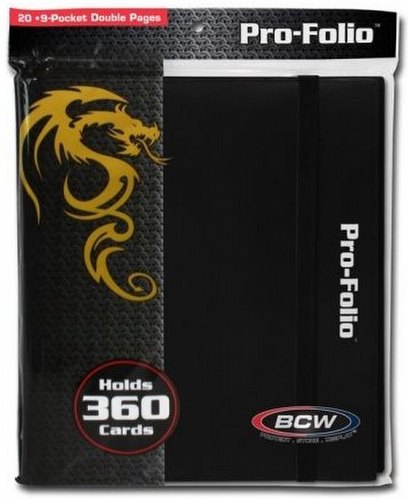 BCW 9-Pocket Pro-Folio Black