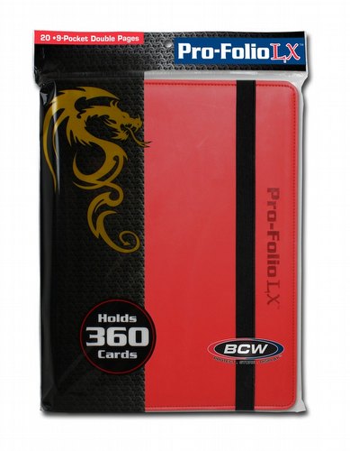 BCW 9-Pocket Pro-Folio LX Red