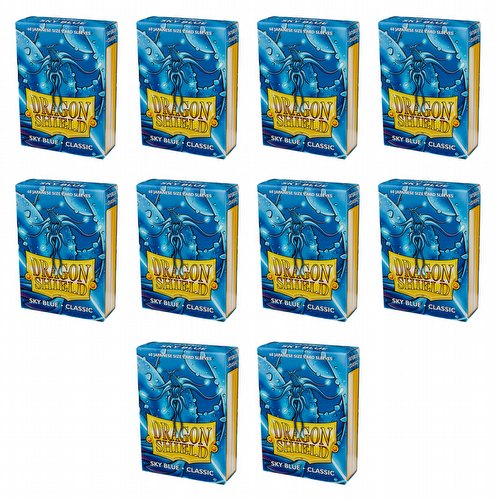 Dragon Shield Japanese (Yu-Gi-Oh Size) Card Sleeves Box - Classic Sky Blue [10 packs]