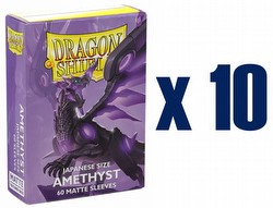 Dragon Shield Japanese (Yu-Gi-Oh Size) Card Sleeves Box - Matte Amethyst [10 packs]