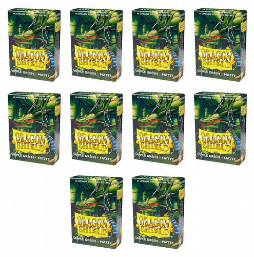 Dragon Shield Japanese (Yu-Gi-Oh Size) Card Sleeves Box - Matte Apple Green [10 packs]