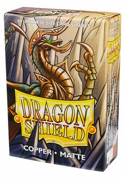 Dragon Shield Japanese (Yu-Gi-Oh Size) Card Sleeves - Matte Copper [2 Packs]
