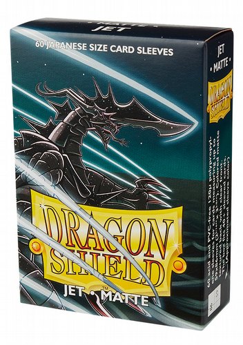 Dragon Shield Japanese (Yu-Gi-Oh Size) Card Sleeves Pack - Matte Jet [2 Packs]
