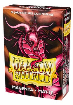 Dragon Shield Japanese (Yu-Gi-Oh Size) Card Sleeves - Matte Magenta [2 Packs]