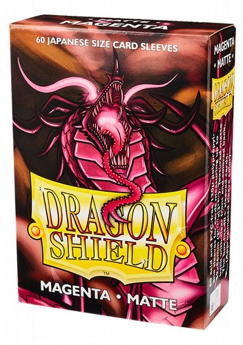 Dragon Shield Japanese (Yu-Gi-Oh Size) Card Sleeves - Matte Magenta [5 Packs]