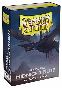 Dragon Shield Japanese (Yu-Gi-Oh Size) Card Sleeves Box - Matte Midnight Blue [10 packs]