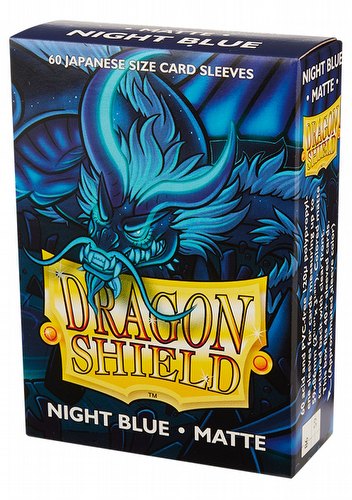 Dragon Shield Japanese (Yu-Gi-Oh Size) Card Sleeves - Matte Night Blue [2 packs]