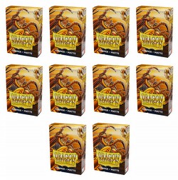 Dragon Shield Japanese (Yu-Gi-Oh Size) Card Sleeves Box - Matte Orange [10 packs]