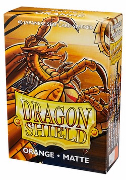 Dragon Shield Japanese (Yu-Gi-Oh Size) Card Sleeves - Matte Orange [5 Packs]