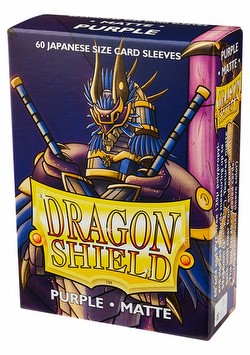 Dragon Shield Japanese (Yu-Gi-Oh Size) Card Sleeves - Matte Purple [5 packs]
