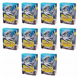 Dragon Shield Japanese (Yu-Gi-Oh Size) Card Sleeves Box - Matte Silver [10 packs]