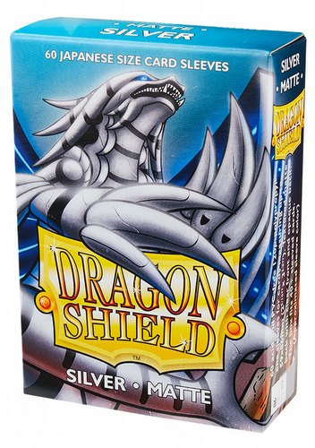 Dragon Shield Japanese (Yu-Gi-Oh Size) Card Sleeves Pack - Matte Silver