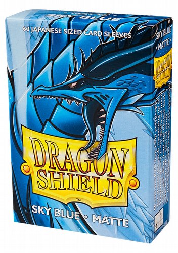 Dragon Shield Japanese (Yu-Gi-Oh Size) Card Sleeves - Matte Sky Blue [2 Packs]