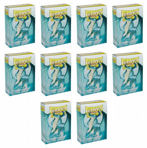 Dragon Shield Japanese (Yu-Gi-Oh Size) Card Sleeves Box - Matte Turquiose [10 packs]