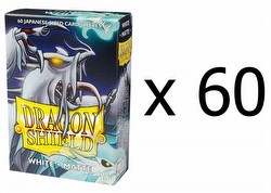 Dragon Shield Japanese (Yu-Gi-Oh Size) Card Sleeves Case - Matte White [6 boxes/60 packs]