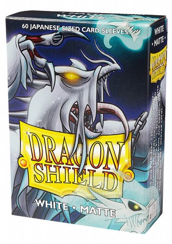 Dragon Shield Japanese (Yu-Gi-Oh Size) Card Sleeves - Matte White [2 packs]