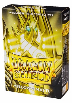 Dragon Shield Japanese (Yu-Gi-Oh Size) Card Sleeves Pack - Matte Yellow