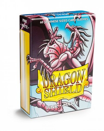 Dragon Shield Japanese (Yu-Gi-Oh Size) Card Sleeves Box - Matte Pink [10 packs]