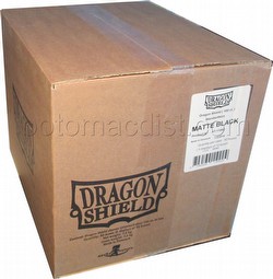 Dragon Shield Standard Size Card Game Sleeves Case - Matte Black [5 boxes]