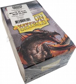 Dragon Shield Standard Size Card Game Sleeves Box - Matte Black Non-Glare Amina