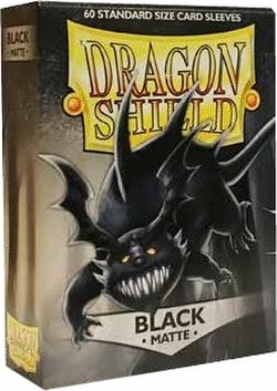 Dragon Shield Standard Size Card Game Sleeves Box - Matte Black [60 ct.]
