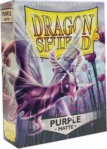 Dragon Shield Standard Size Card Game Sleeves Box - Matte Purple [60 ct.]