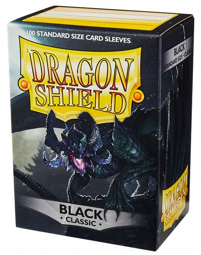 Dragon Shield Standard Classic Sleeves Pack - Black [5 packs]